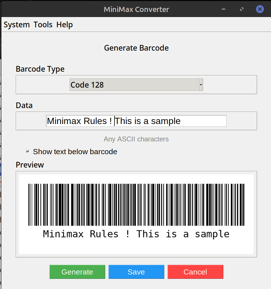 Barcode Generator — EAN-13, Code 128, More — screenshot