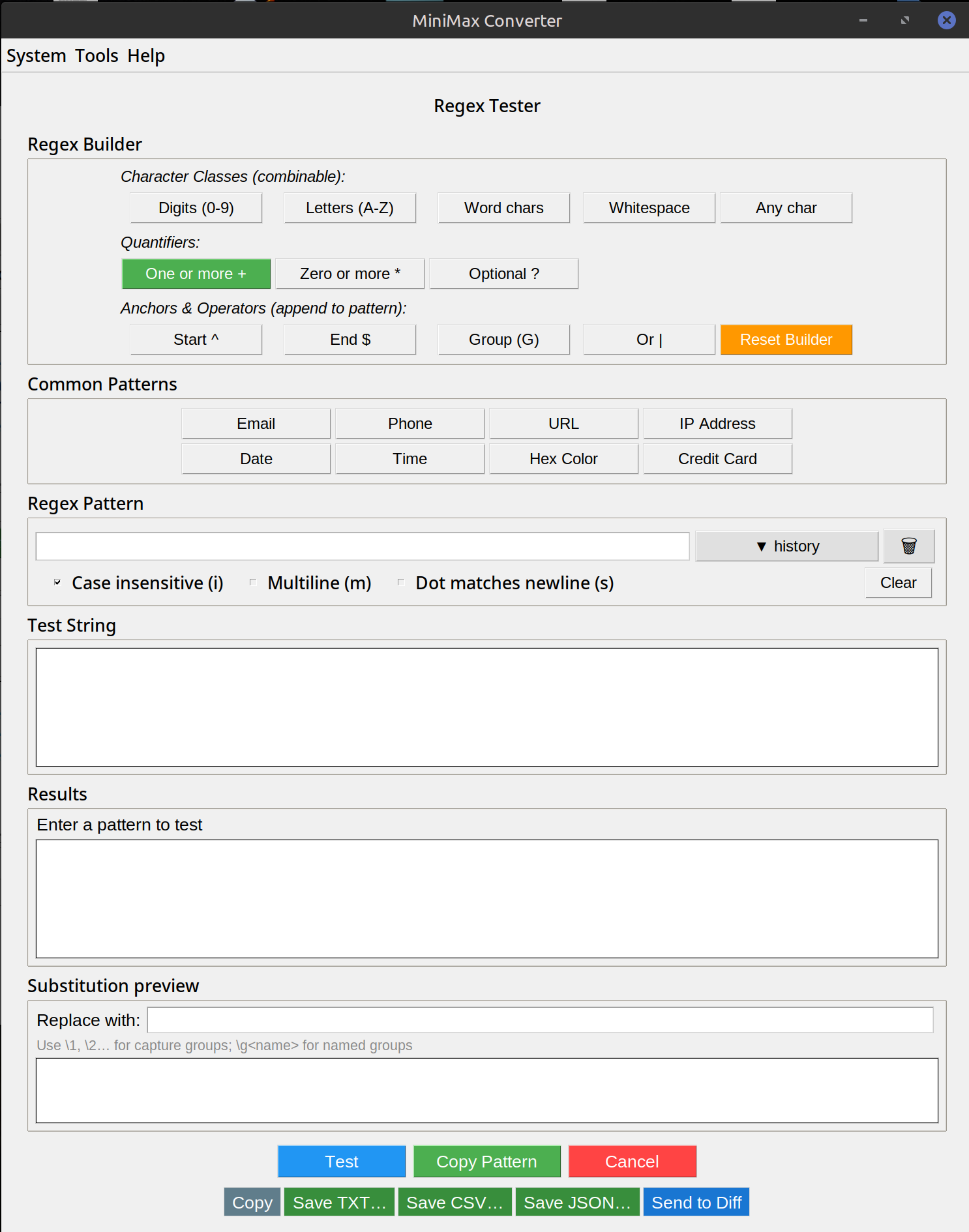 Regex Tester — Live Match Highlighting — screenshot